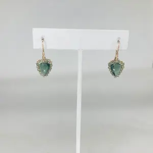 {Dana Kellin} Earrings :: Gold Fill :: Forest Mix Corazon