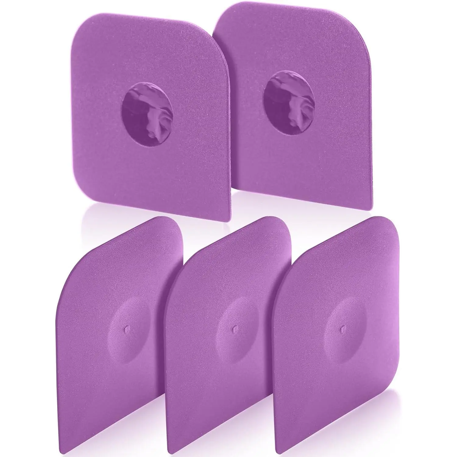 Pan Scraper Pot Scraper Plastic Kitchen Scraper Tool, 5 count  Scraper Dish Scraper Hard Nylon Platic Cleaning Scraper Tool for Kitchen Pan, Pot, Cast Iron (Purple)