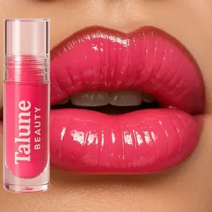 Bright Pink Lip Gloss –Talune Beauty Pop Candy, Fun Candy- Bright pink Pigmented Lip Gloss, High Shine, Non-Sticky, Moisturizing, Hydrating, Long Lasting Lip Gloss for Glossy Lips, Everyday Makeup, Party Makeup & TikTok Viral Beauty Must-Have Glossy Lips