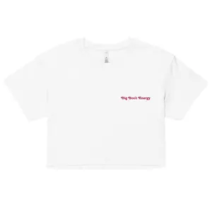 KüBS - Big Bewb Energy Cropped White Tee