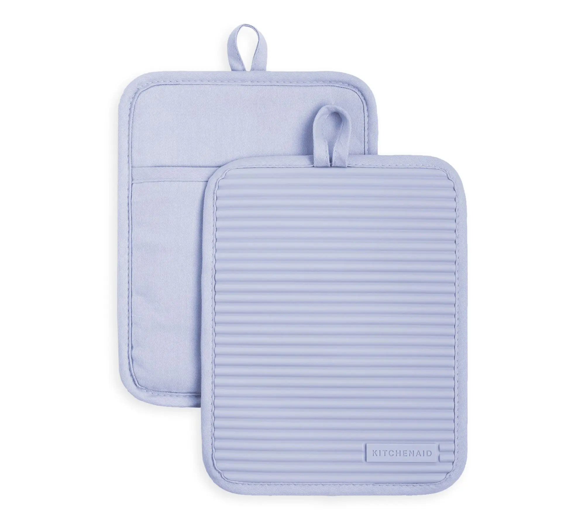 KitchenAid Ribbed Soft Silicone Pot Holder 2 Pack-Set KitchenAid Ribbed Soft Silicone Pot Holder 2 Pack-Set