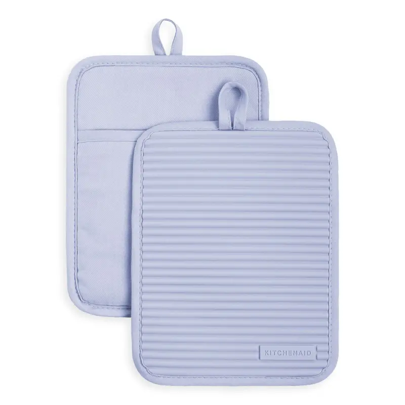 KitchenAid Ribbed Soft Silicone Pot Holder 2 Pack-Set