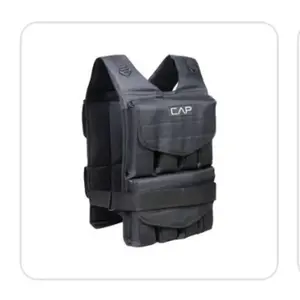 CAP Weighted Vest - Black Workout Equipment for Weight Training Exercises