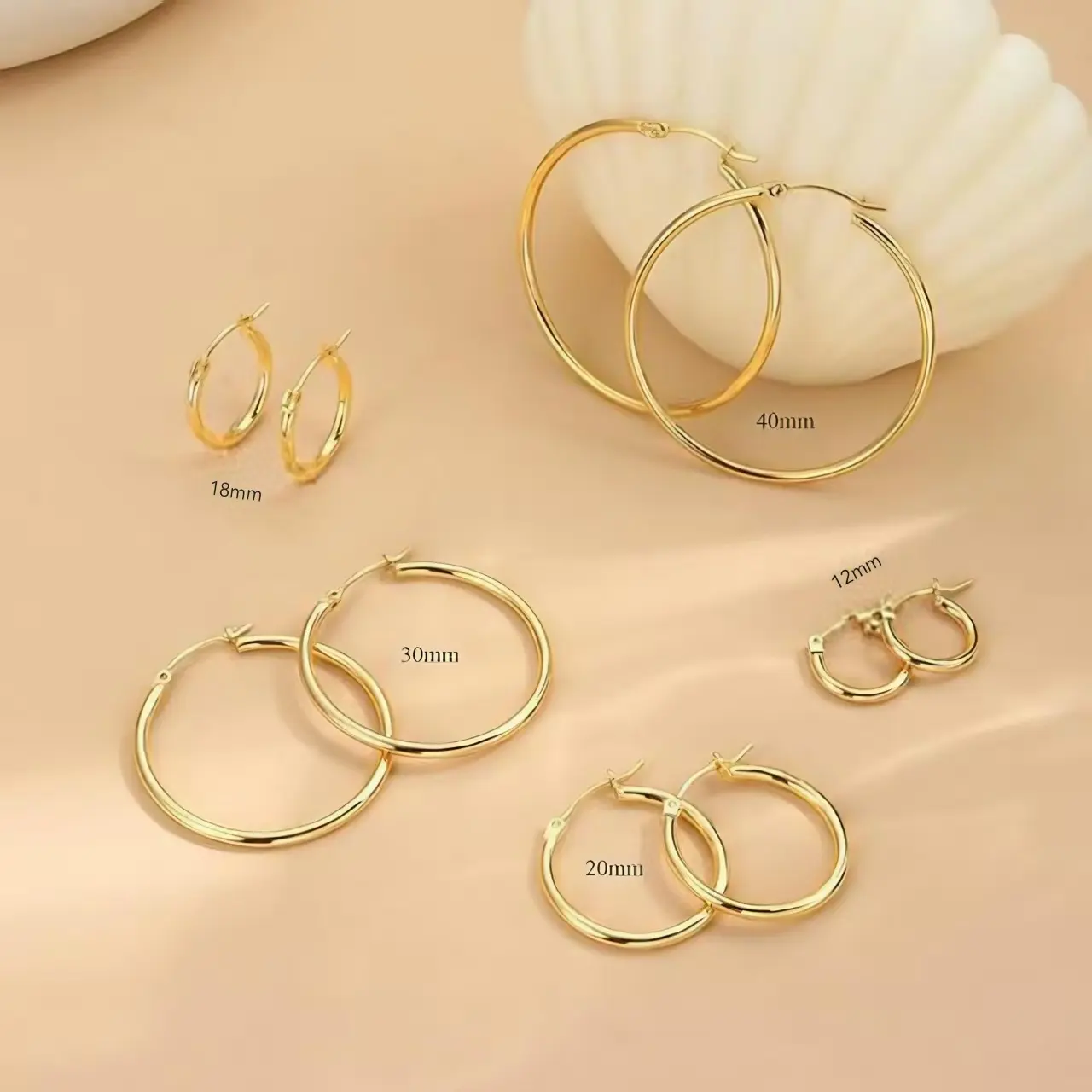 Golden Ear Ring Single Ear (Five Piece S