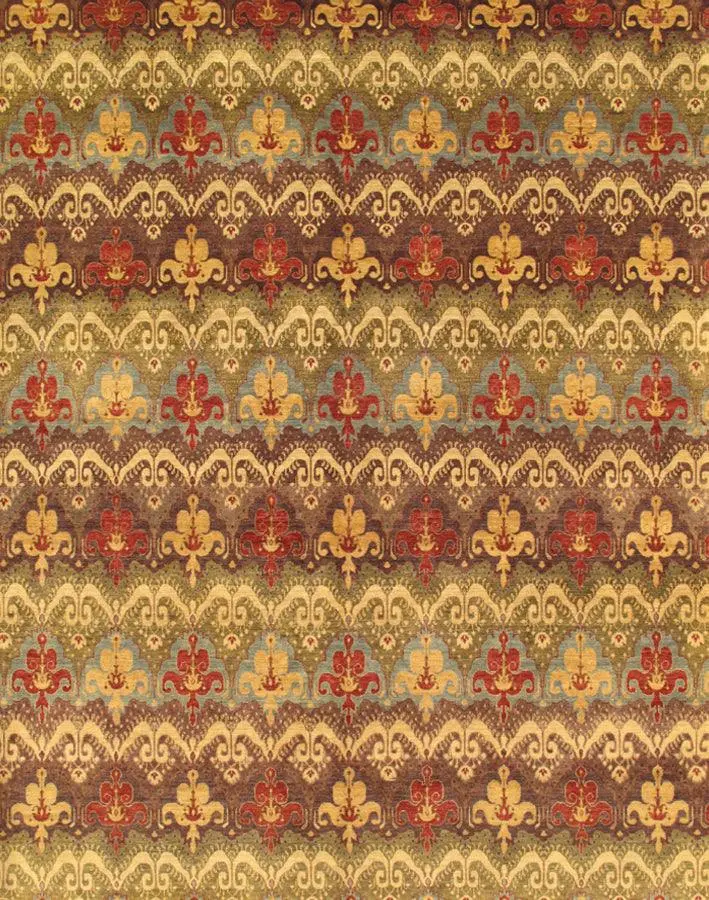 Canvello Modern Brown And Ivory Area Rug - 12' X 14'11"