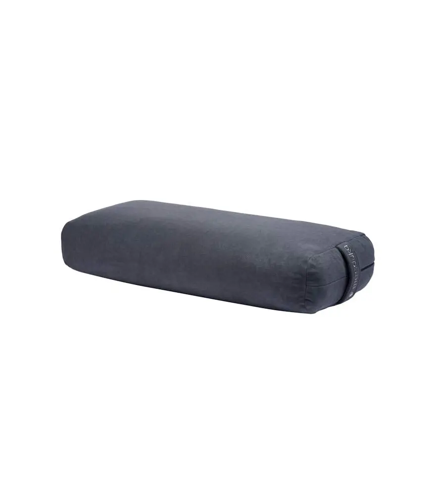 Manduka enlight Bolster Pillow - Yoga Pillow with Machine Washable Microfiber Cover Curved Design for Optimal Workout and Meditation Support Yoga and Pilates Equipment