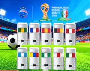 Football season, midsummer, Top 16 favorite winning countries, football, festival events, sporting event face paint sticks, suitable for sporting events, national festivals and celebrations, makeup for one-unisex