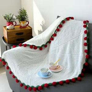 52-Flower Romantic Handmade Crochet Rose Bouquet Blanket, Soft Lightweight Decor Throw for Her Mom Wife Couples – Ideal Mother's Day Gift, Birthday Gift, Perfect for Anniversary Wedding Home Snuggles