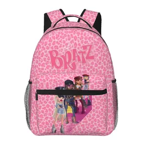BRATZ Light Backpack – large-capacity laptop backpack for daily commuting, business, and hiking; casual cartoon BRATZ merchandise travel daypack/school bag for kids, women, men, and gift giving