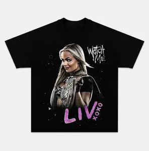 WWE Liv Morgan Graphic T-Shirt, Watch Me Champion Tee with Belt Artwork, Wrestling Fan Streetwear Shirt, wwe shirt, vintage sports apparel, Mens Womenswear Top Classic Cotton