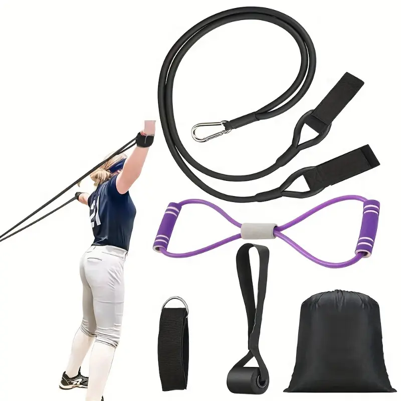 Good Quality Baseball Softball Resistance Training Bands, Baseball Training Equipment, Baseball Pitching Trainer And Arm Trainer, Softball Training Aid for Pitching Throwing Stretching