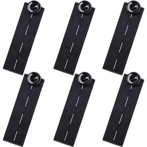 Elastic Waist Extenders, Adjustable Waistband Expanders for Men and Women, Jeans Pants Button Extender (B6)