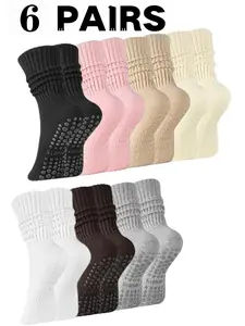 Unisex Yoga Socks, Soft Comfortable Grip Floor Socks, Ideal for Home Fitness, Pilates, Ballet, Running, Cycling