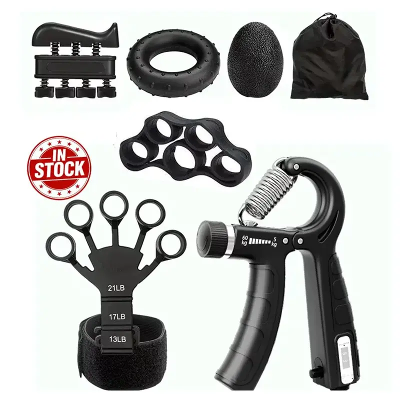 Grip Strength Trainer Set – Hand Gripper, Finger Stretcher & Stress Ball