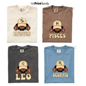 All 12 Zodiac Slay Girl Sweatshirt – Astrology Sign Graphic Crewneck for Women, Bold Zodiac Letter Design with Slay Girl Illustration, Perfect Gift for Zodiac Lovers