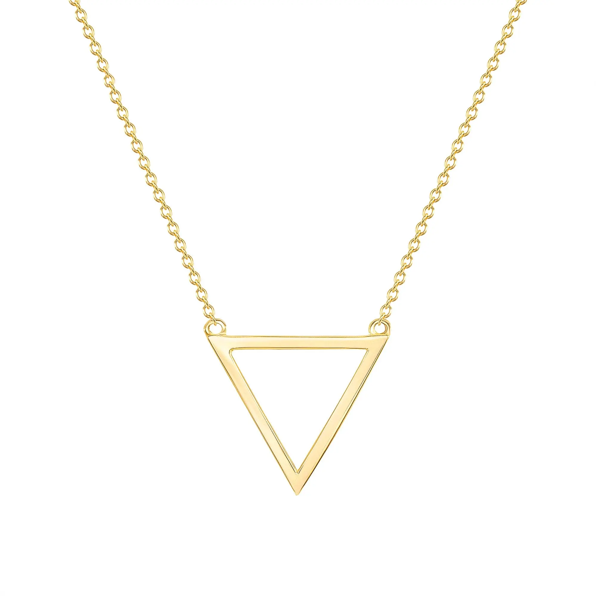 Triangle Gold Pendant Necklace