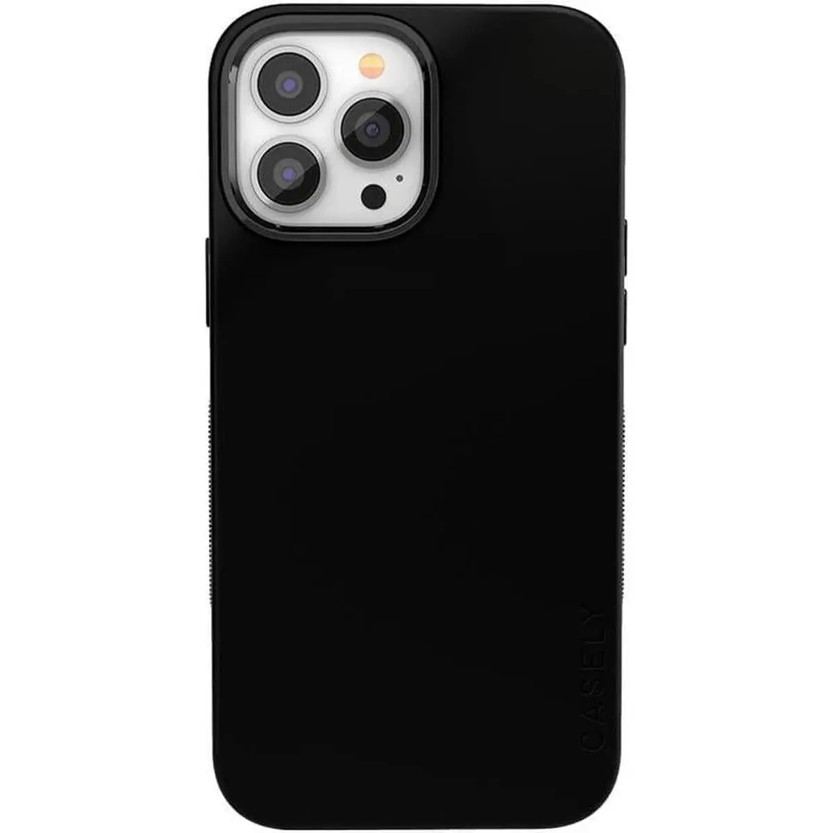 Casely iPhone 13 Pro Max Case | Black on Black | Bold Protective Design | Compatible with MagSafe
