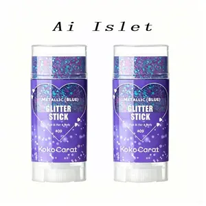 4th of July Glitter Stick, Blue Body Hair Sparkle, Body Shimmer, Independence Day Party Festival F