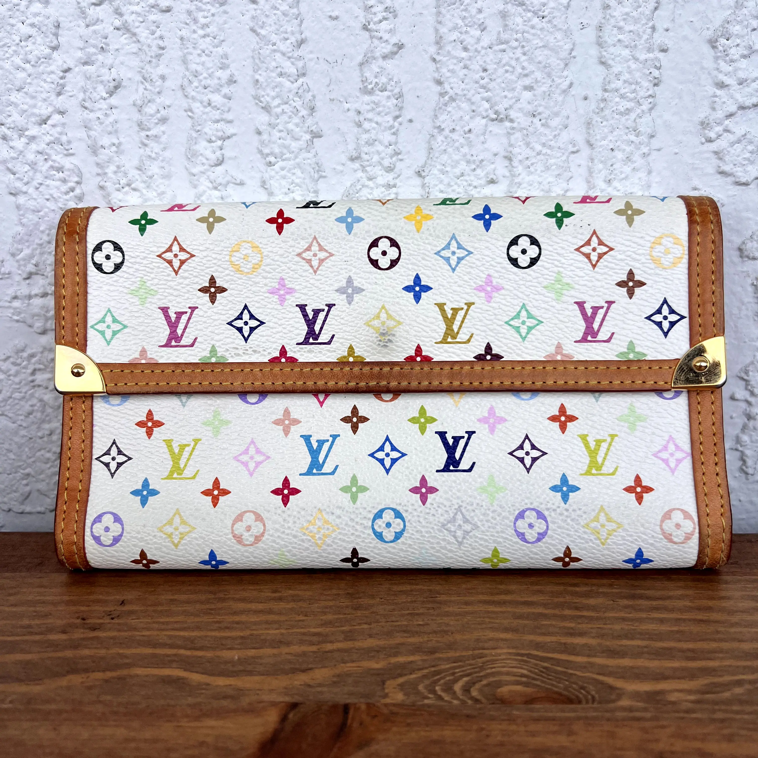 Pre-owned Louis Vuitton louis vuitton Mini Bags Murakami International Wallet