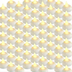 Flameless LED Candle Light, 24pcs/set Battery Powered Floating Tea Candle, Decorative Candle Light for Home Party Wedding, Halloween