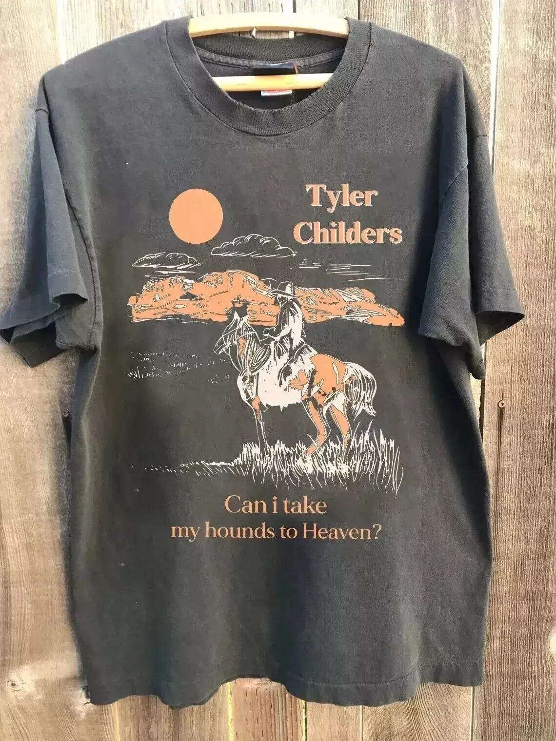 [Sale Up To 40%] Tyler Childers Shirt Country Music Concert Short Sleeve Charcoal Unisex T-Shirt
