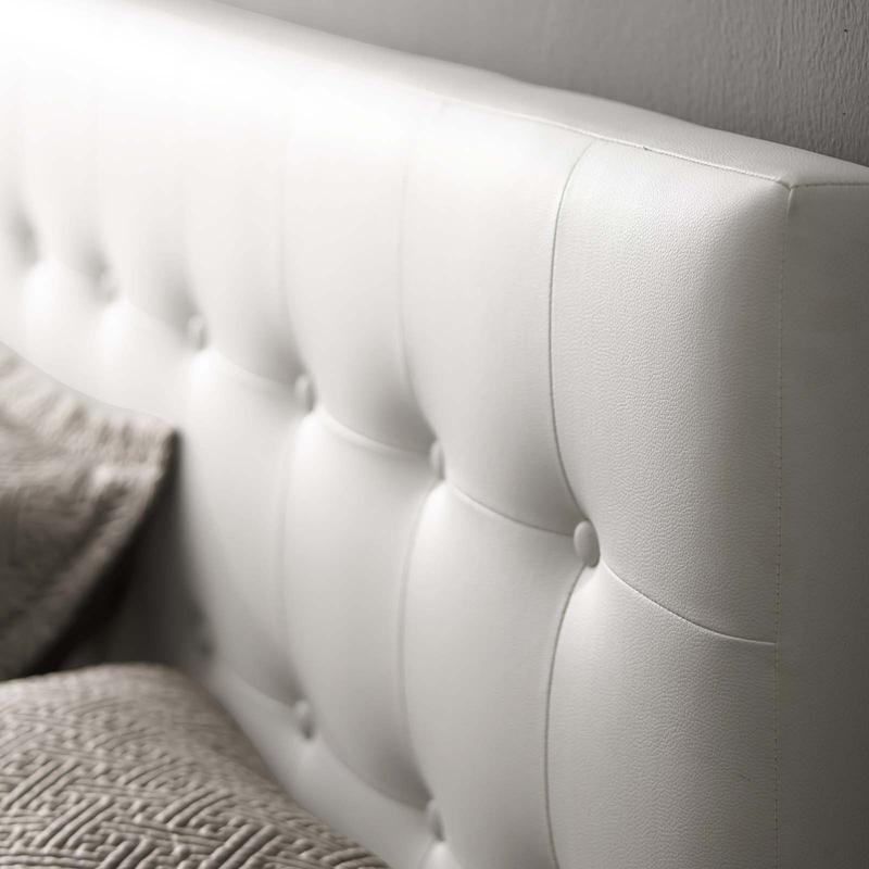 Modway Emily Full Upholstered Vinyl Headboard in White