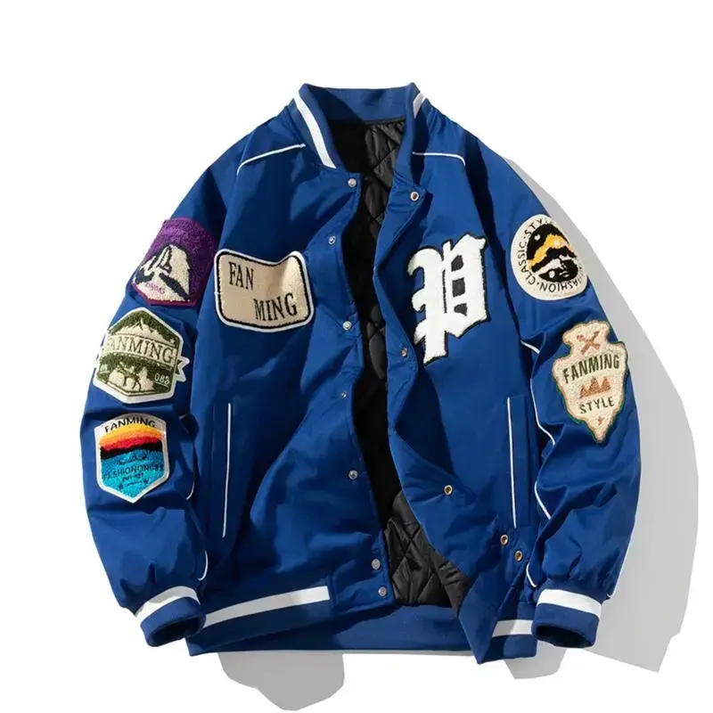 Winter Varsity Jacket Men Women Letter Badge American Baseball Jacket Street Fashion Hip Hop Coat Youth Couple Clothes Winter Varsity Jacket Men Women Letter Badge American Baseball Jacket Street Fashion Hip Hop Coat Youth Couple Clothes