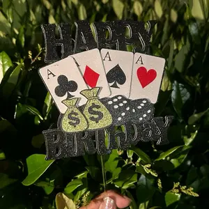Casino cake topper