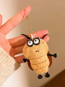 Cute Cartoon Plush Cockroach Toy Pendant, Student Book Bag Decoration, Fun Gift Accessory, Funny School Supplies
