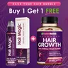 Hair Growth Bundle | Hair Growth Supplement + Hair Magic Serum | Supports Thicker Fuller Looking Hair | Rainbow Nutrients