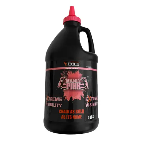 Manly Pink Fluorescent Extreme Visibility Marking Chalk - 3lb