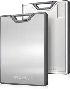 Stainless Steel Cutting Board, Double-Sided Cutting Board with Knife Sharpener, Stainless & Wheat Straw PP, Food-Grade Metal Chopping Board for kitchen, Large Size 16"x11"