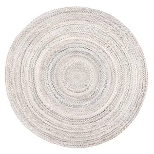 Kyla Handmade Braided Farmhouse Round Area Rug