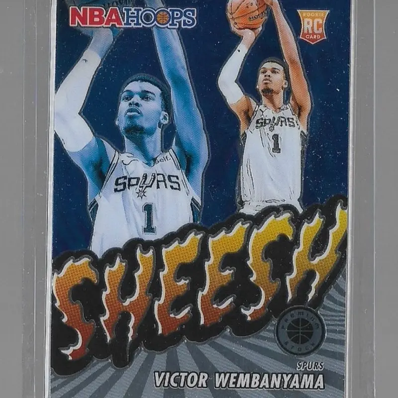 Victor Wembanyama 2023-24 Panini NBA Hoops Premium Stock Sheesh #12 (RC)