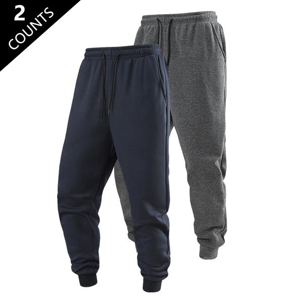 Men's casual long pants for spring, autumn, and winter, classic versatile jogging sports pants with an elastic waistband and ribbed cuffs, ideal for daily and outdoor activities, unisex athletic pants - machine washable, suitable for home, travel, busines