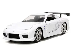 1993 Mazda RX-7 "HKS" White "The Fast and the Furious" (2001) Movie "25 Years of Fast & Furious" 1/32 Diecast Model Car by Jada