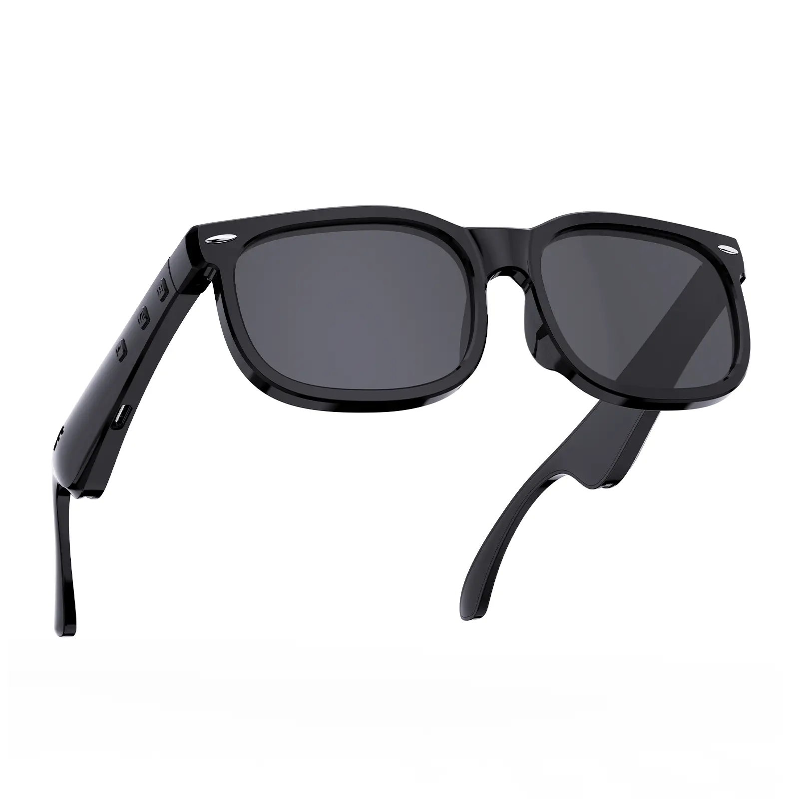 Wearable Smart Glasses with Wireless Hi-Fi Earphones, Dual Speakers, Touch Controls - Ideal for Music, Calls