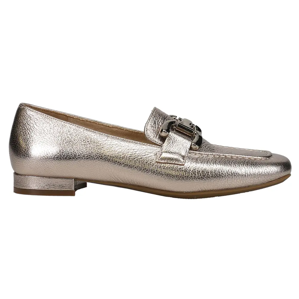 VANELi Womens Simply Metallic Slip On Loafers Casual - Silver