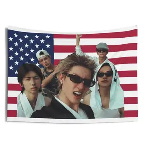 CORTIS Kpop American Flag Tapestry 40x60 inches UV Resistant Polyester Wall Hanging Decoration for Outdoor Displays & Themed Events