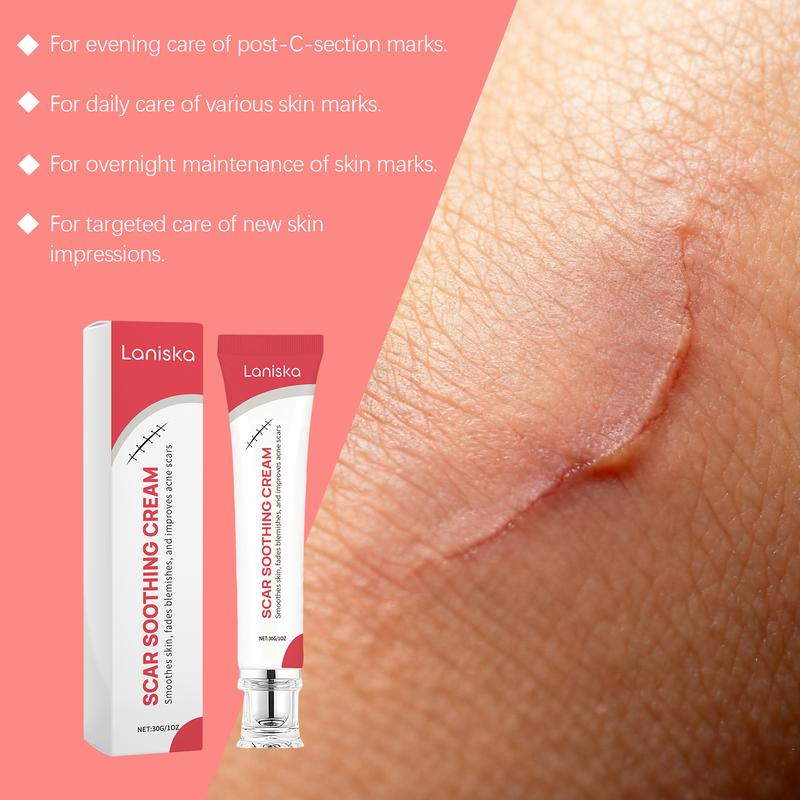 Professional Scar Removal Cream, Advanced Silicone Skin Repair Gel for Burn,Acne Old Scar Removal Cream for Face & Body | Fades Dark Scars，Moisturizing cream