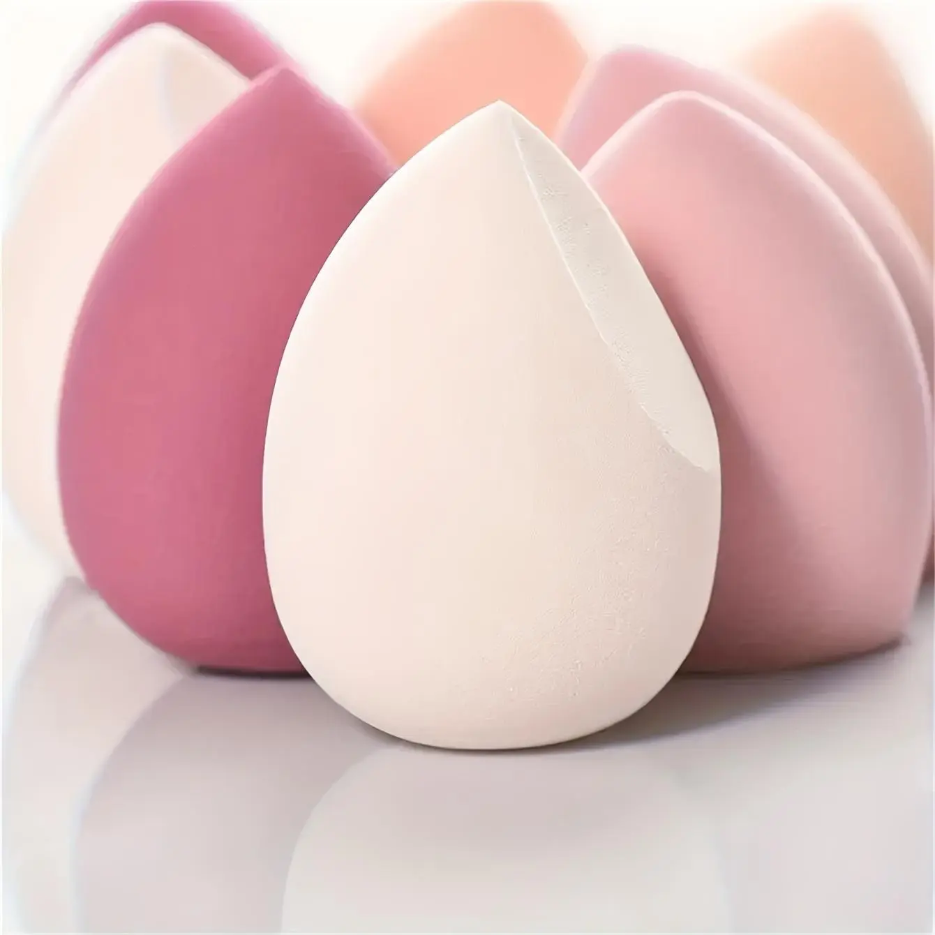 7pcs Super Soft Makeup Sponge, Beauty Sponge, Wet and Dry Use, Non-Latex Sponge Powder Puff, Suitable for Liquid Foundation, Cream, Powder, and Foundation, Cosmetics Makeup Tools