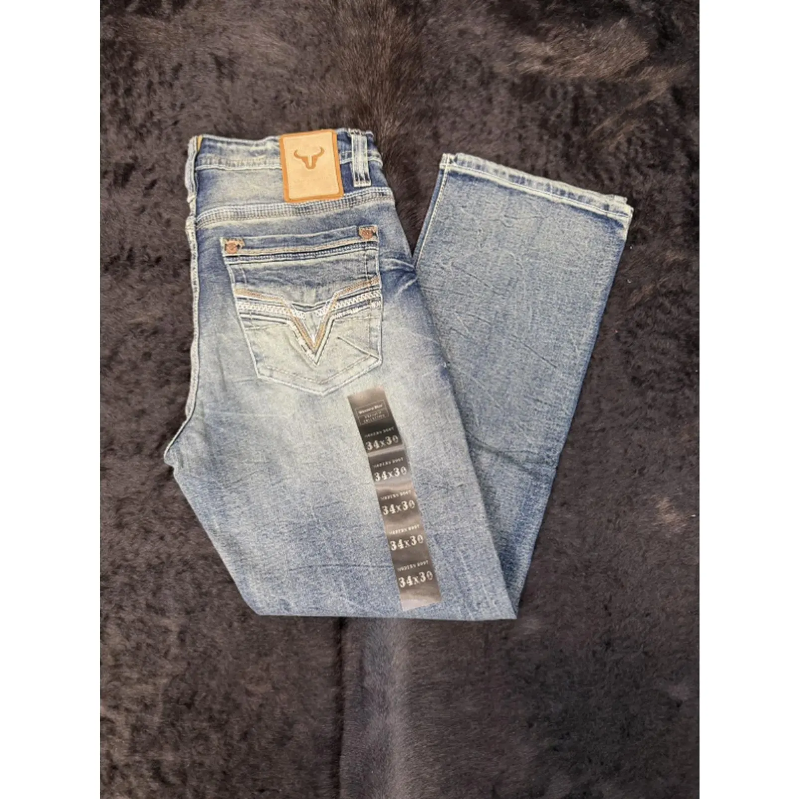 Western Blue 501 Jeans - Classic Fit, Light Wash, Regular Rise, Straight Leg, 501 Model, 501 Style, 501 Design