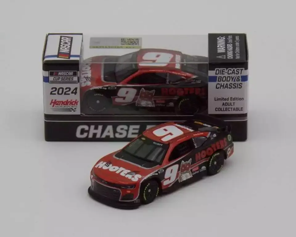 2024 CHASE ELLIOTT #9 Hooters 1:64 Nascar Diecast Chassis In Stock