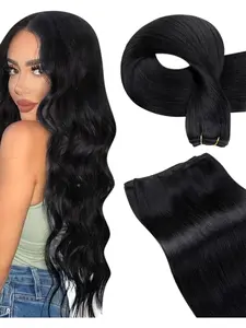 Human Hair Bundles Brazilian Straight Hair Bundles 12-30 Inch Unprocessed Virgin Weave 1-4 Bundles Human Hair 1-4 Bundles Hair Extensions Deals Natural Color For Black Women