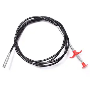 Drain Snake, Drain Clog Remover -Flexible Grabber Claw Pick Up Reacher (79 inch)