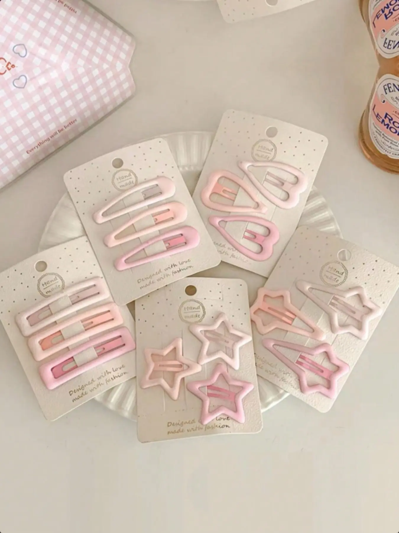 3pcs Blue Hair Clips, Multi-Color Heart Star Bb Clips, Beautiful Women's Side Bang Gradual Hair Clips, Hair Styling Clips, Daily Use.Card styles are randomly selected.