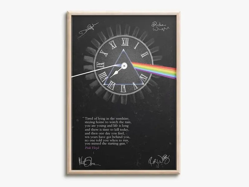 Pink Floyd quote photo print poster