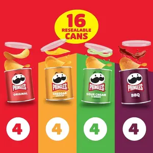 Pringles Grab And Go Variety Pack - 22oz/16ct