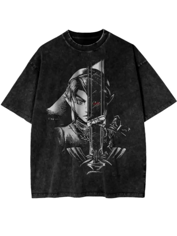 valentine shirts Link Shirt, The Legend of Zelda Shirt, Game Shirt, Vintage T-Shirt, Unisex Cotton Crewneck T-Shirt-Medium, Short Sleeve, Casual Streetwear Printed Tee