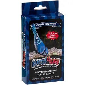 MATCHOLOGY Backyard Birds Edition - The "Go Fish" Card Game for Bird Lovers Ages 5+ Engaging Gameplay & Educational Fun for Kids & Adults